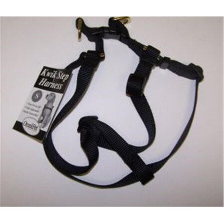 Omni Pet No.19SBK Step in Harness Nylon Size 14-22in Small Color Black 445-19030